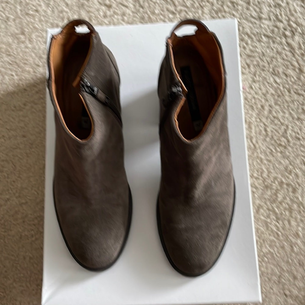 Tortola Tan Suede Ankle Boots- 8.5